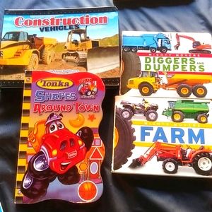 Children's books trucks/cars